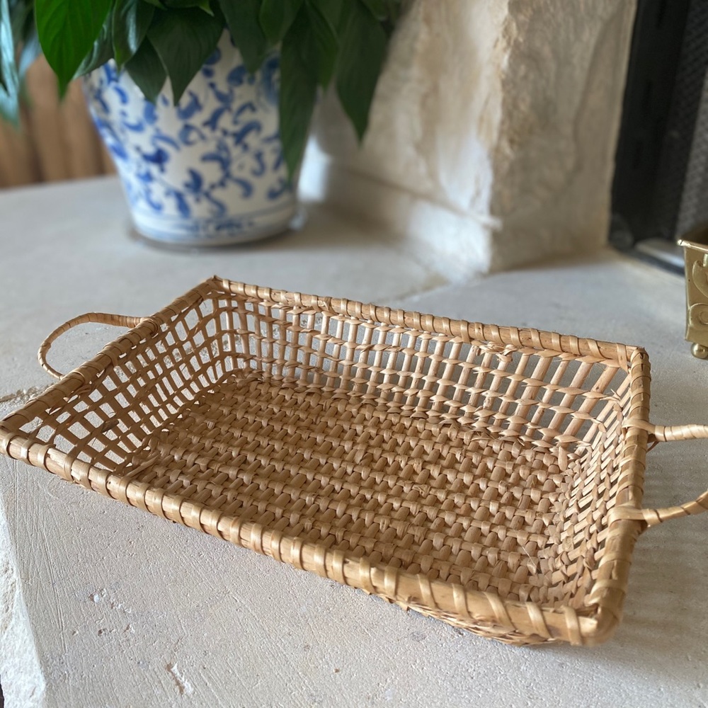 Wicket Basket Tray with Handles